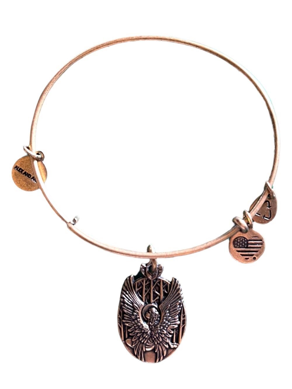 ALEX & ANI *GUARDIAN OF LOVE*  GOLD TONE BRACELET-SUPER RARE! BRAND NEW IN BOX